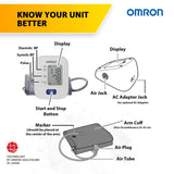 Omron HEM-7120 display showing readings