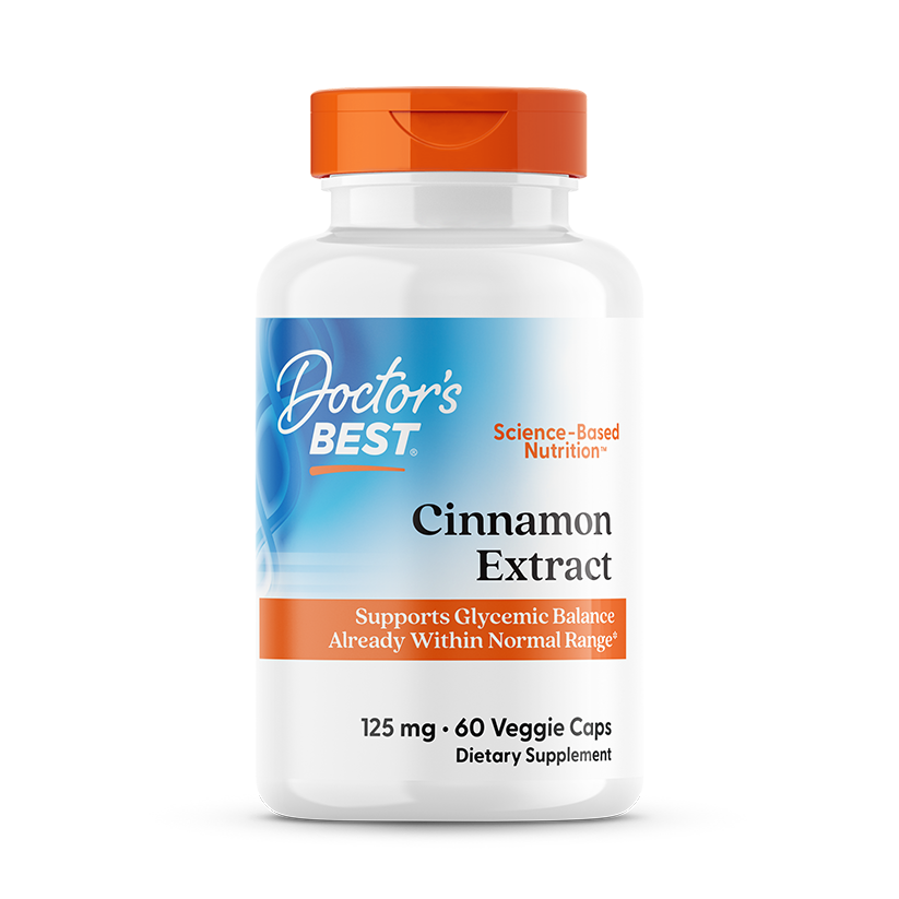 Doctor's Best Cinnamon Extract Cinnulin PF 125mg 60 Veggie Caps