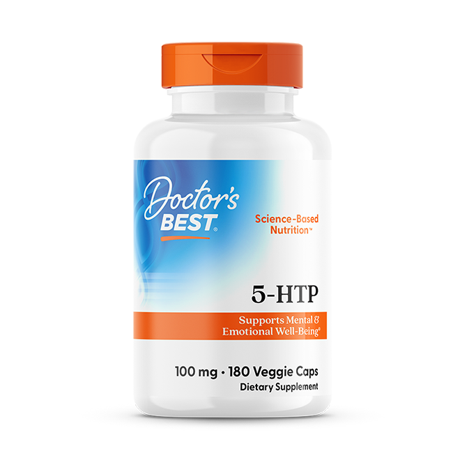 Doctor's Best 5-HTP 100mg 180 Veggie Caps