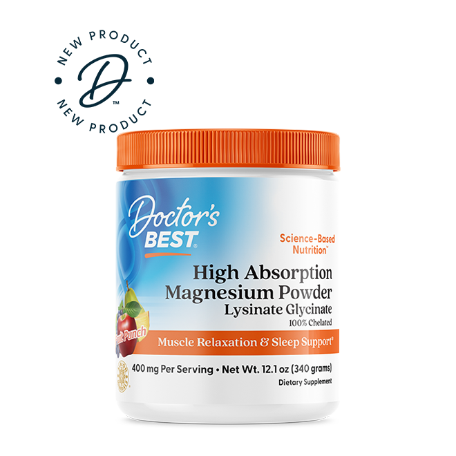 Doctor's Best High Absorption Chelated Magnesium Powder 200g | TRAACS Glycinate Lysinate Complex