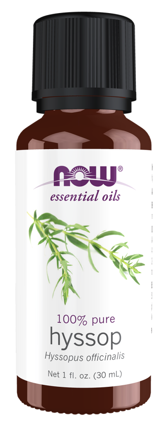 NOW EO Hyssop Oil 100% Pure (Hyssopus Officinalis) 30ml