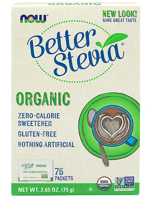 BetterStevia® Organic powder – 75 Packets / Box