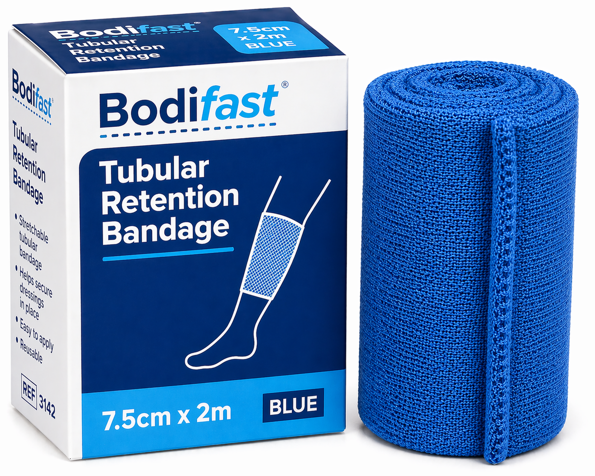 Bodifast Tubular Retention Bandage 7.5cm x 2m Blue