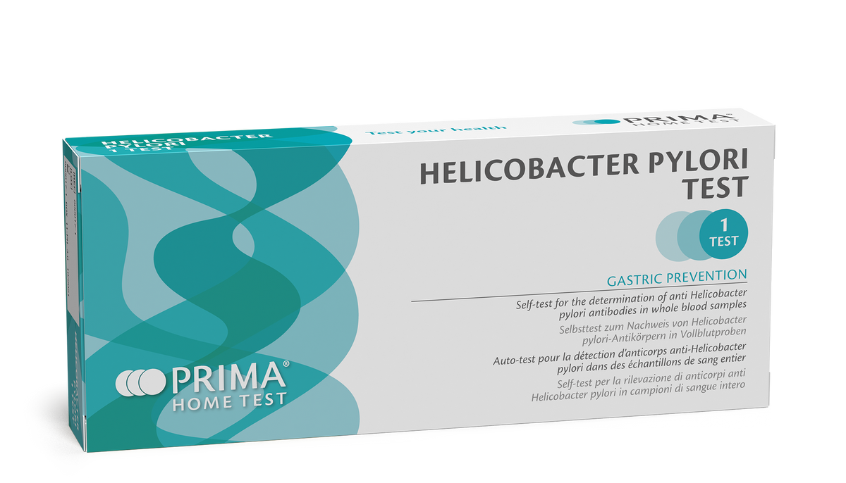 Prima Helicobacter Pylori Blood Test Kit box