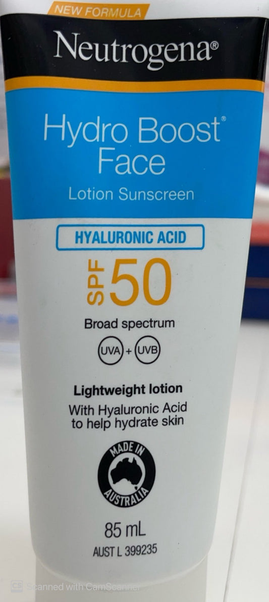 Neutrogena hydro boost gel SPF50 