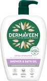 DermaVeen® Extra Hydration Shower and Bath Oil 500 ml bath oil,dermaveen,dry skin,eczema,issues,oatmeal,shower