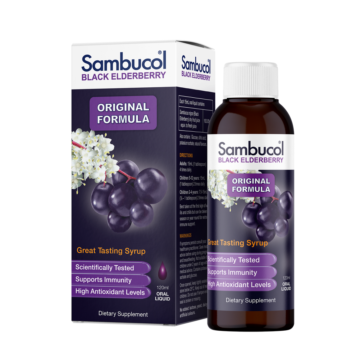 Sambucol Original Black Elderberry Formula 120ml