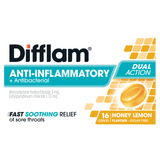 Difflam Honey Lemon Lozenges Sugar Free