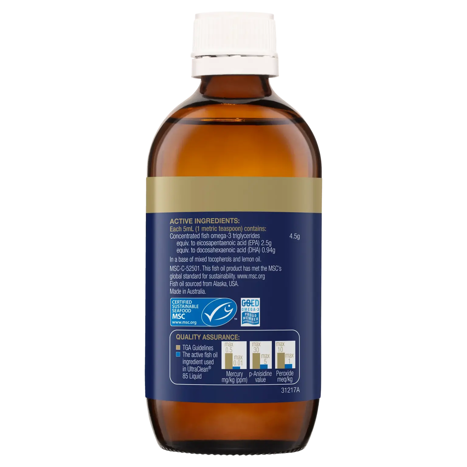 Bioceuticals UltraClean 85 Liquid High Strength Liquid Fish Oil 200 ml Bioceuticals,general health,general well being,issues,omega 3,omega 3 fatty acids,ultraclean,UltraClean 85 Liquid High Strength Liquid Fish Oil