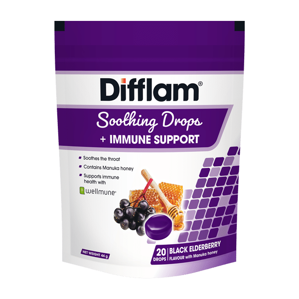 Difflam Soothing Drops Immune Support Black Elderberry