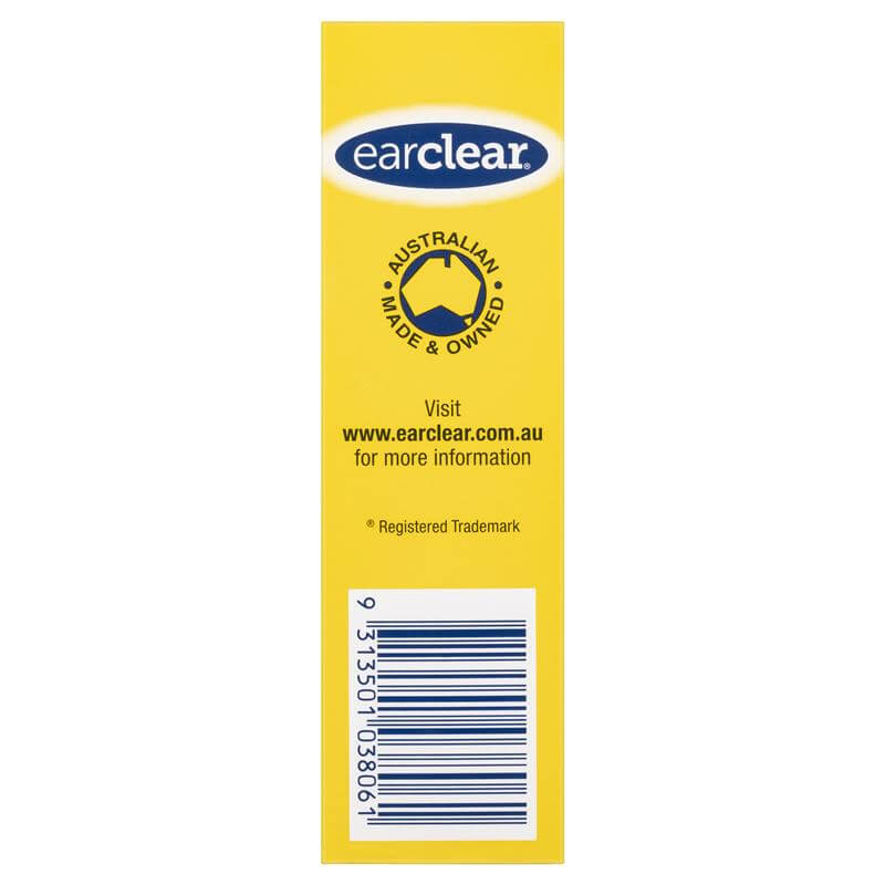 EarClear EarWax Remover Drops 12ml disperses ear wax,Ear Wax Remover,effervescing action,issues,softens hardened ear wax