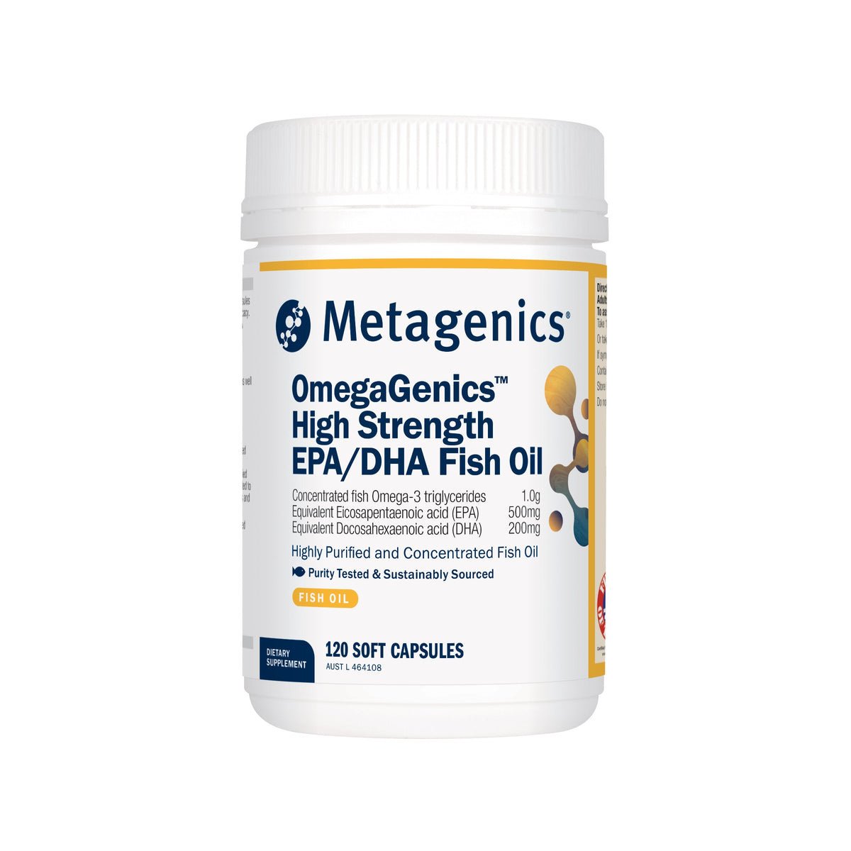 OmegaGenics High Strength EPA/DHA Fish Oil 120 Capsules