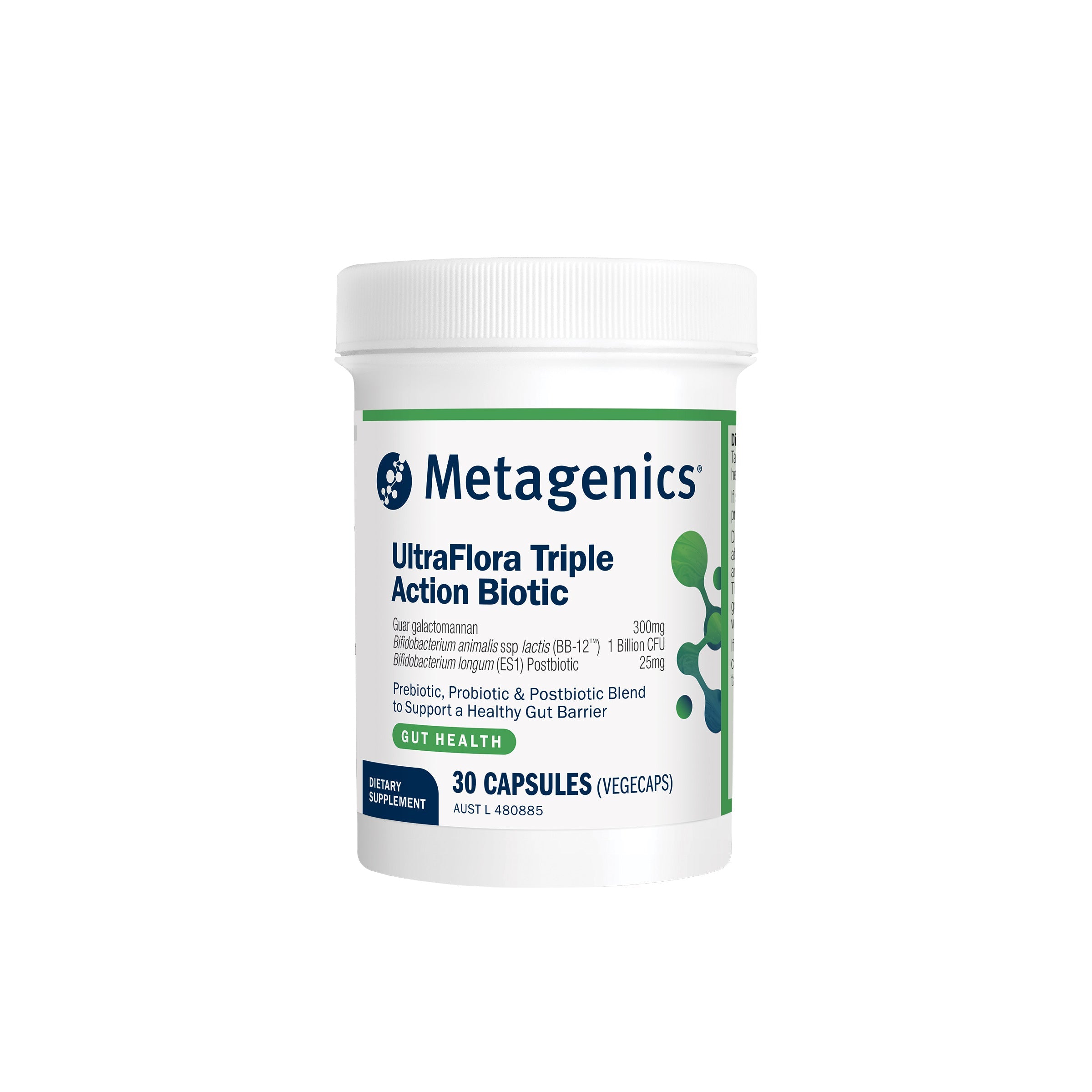 UltraFlora Triple Action Biotic 30 Capsules