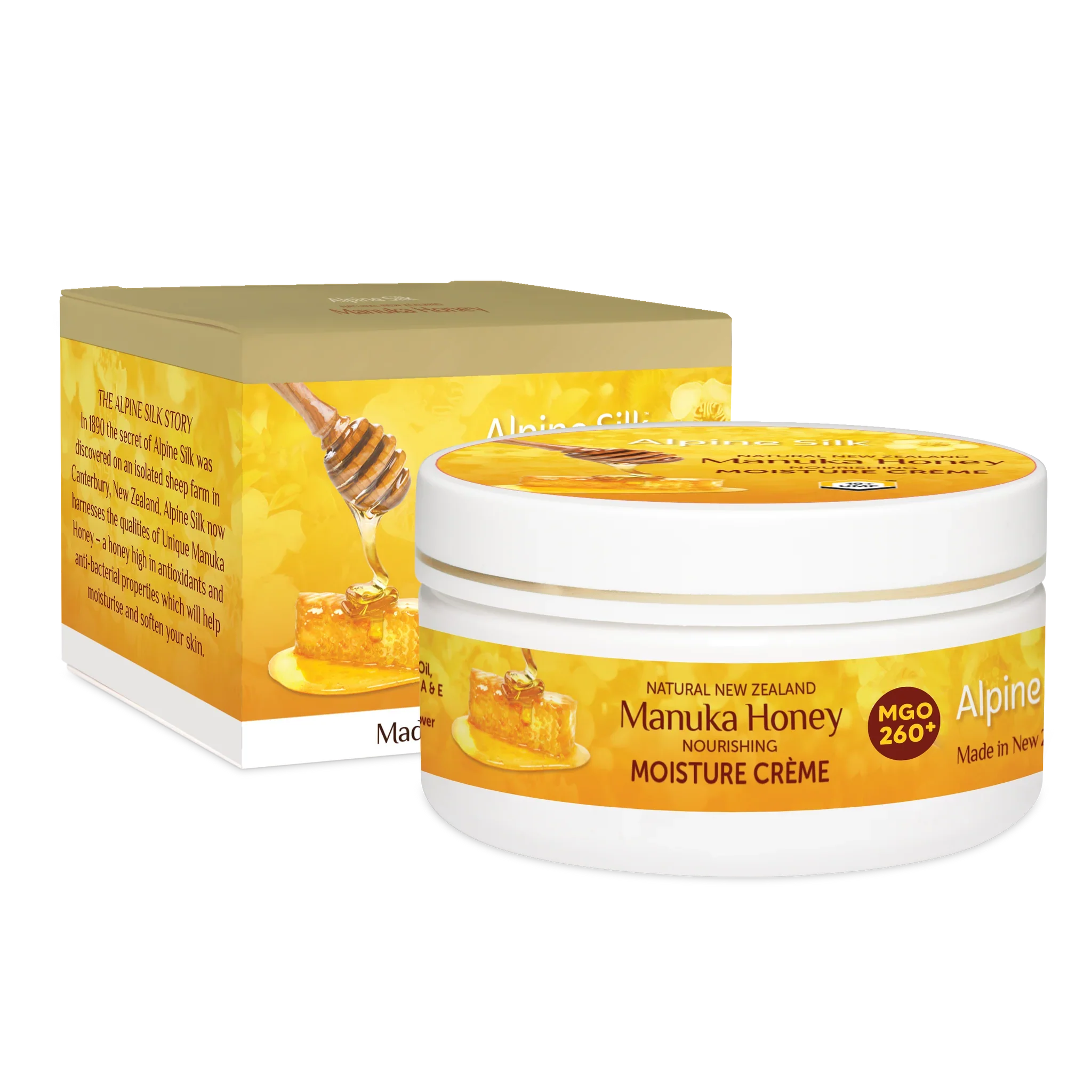 Alpine Silk Manuka Honey Moisture Cream 100g