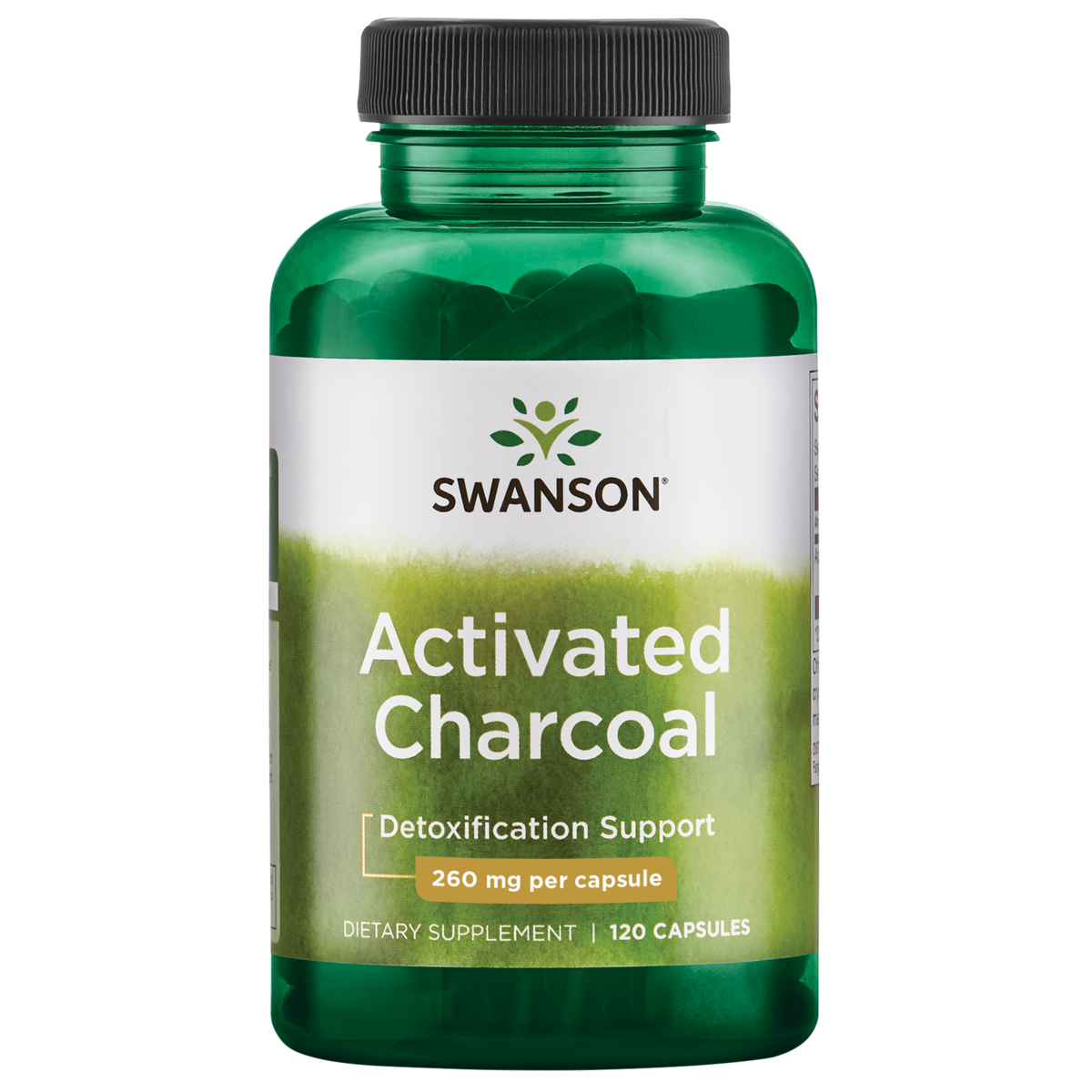 Swanson &ndash; Activated Charcoal 260mg 120C