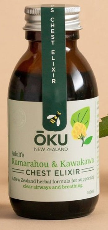 Adult's Chest Elixir - Kūmarahou and Kawakawa