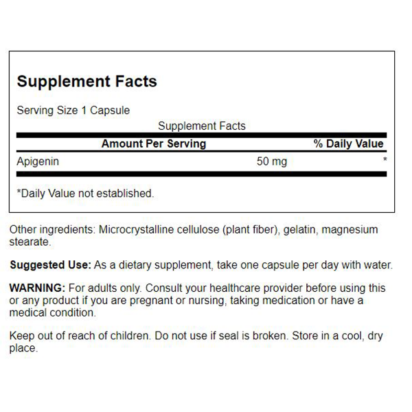 Swanson – Apigenin 50mg 90C