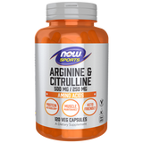 Now Arginine &amp; Citrulline 500mg/250mg 120VC