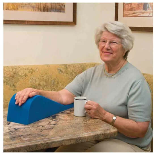 FOAM ARM SUPPORT WRIST/HAND After Stroke,Contoured dense arm,FOAM ARM SUPPORT WRIST/HAND,issues,reduce edema after surgery,Support Weak Hand,Supports Arm