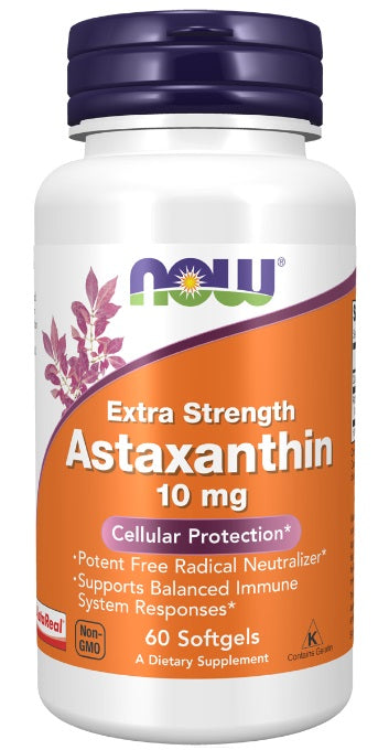 now Astaxanthin 10mg 60SG