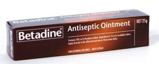 BETADINE Antiseptic Ointment 25g anMinor burns tiseptic,antibacterial,antiseptic,antiseptic cream,antiseptic ointment,betadine,betadine antiseptic solution,blisters,cuts and abrasions,iodine,issues,Minor burns,povidone iodine,Ringworm,tinea,wound