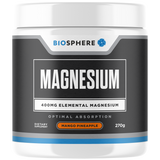 Biosphere Magnesium powder 270g, MANGO PINEAPPLE Flavour