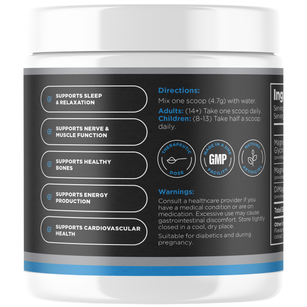 Biosphere Magnesium powder 282g, Lemon Lime Flavour - Formulated for optimal absorption