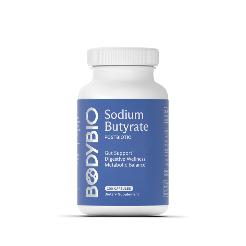 BodyBio Sodium Butyrate 100 Capsules