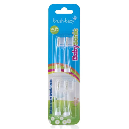 Baby Brush Replacement Baby Sonic® Electric Toothbrush Heads 18-36 mths (4 Pack)