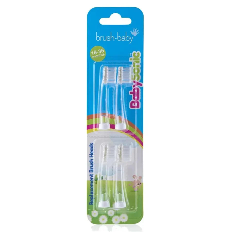 Baby Brush Replacement Baby Sonic&reg; Electric Toothbrush Heads 18-36 mths (4 Pack)