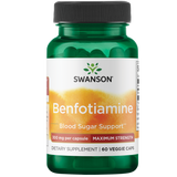 Swanson Benfotiamine 300mg 60VC Accelerate Metabolism,Antioxidants Energy Minerals Vitamins,blood sugar,blood sugar balance,Blood Sugar Brain & Cognition Children's Health Detoxification Energy Minerals,blood sugar levels,Blood Sugar Minerals,cheaper than