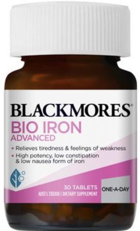 Blackmores bio iron advanced 30 tablets