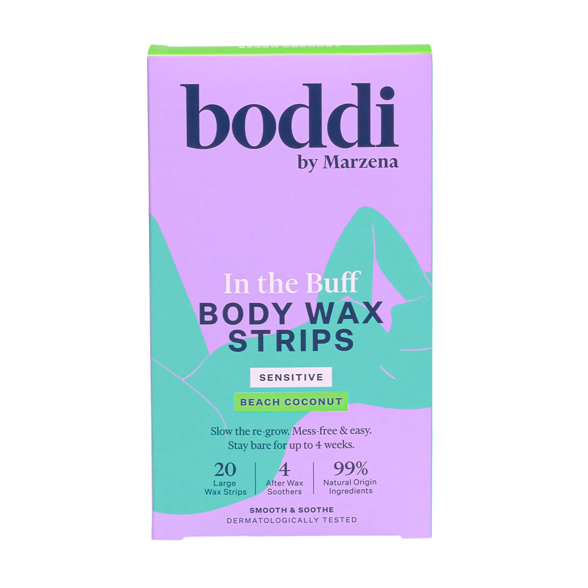 Boddi Body Wax Strips 20pk - Beach Coconut