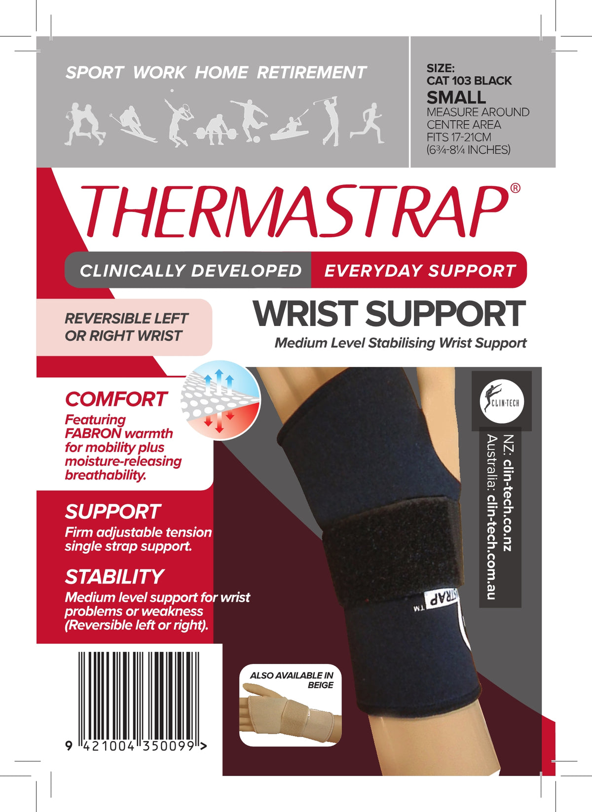 Thermastrap Wrist Support