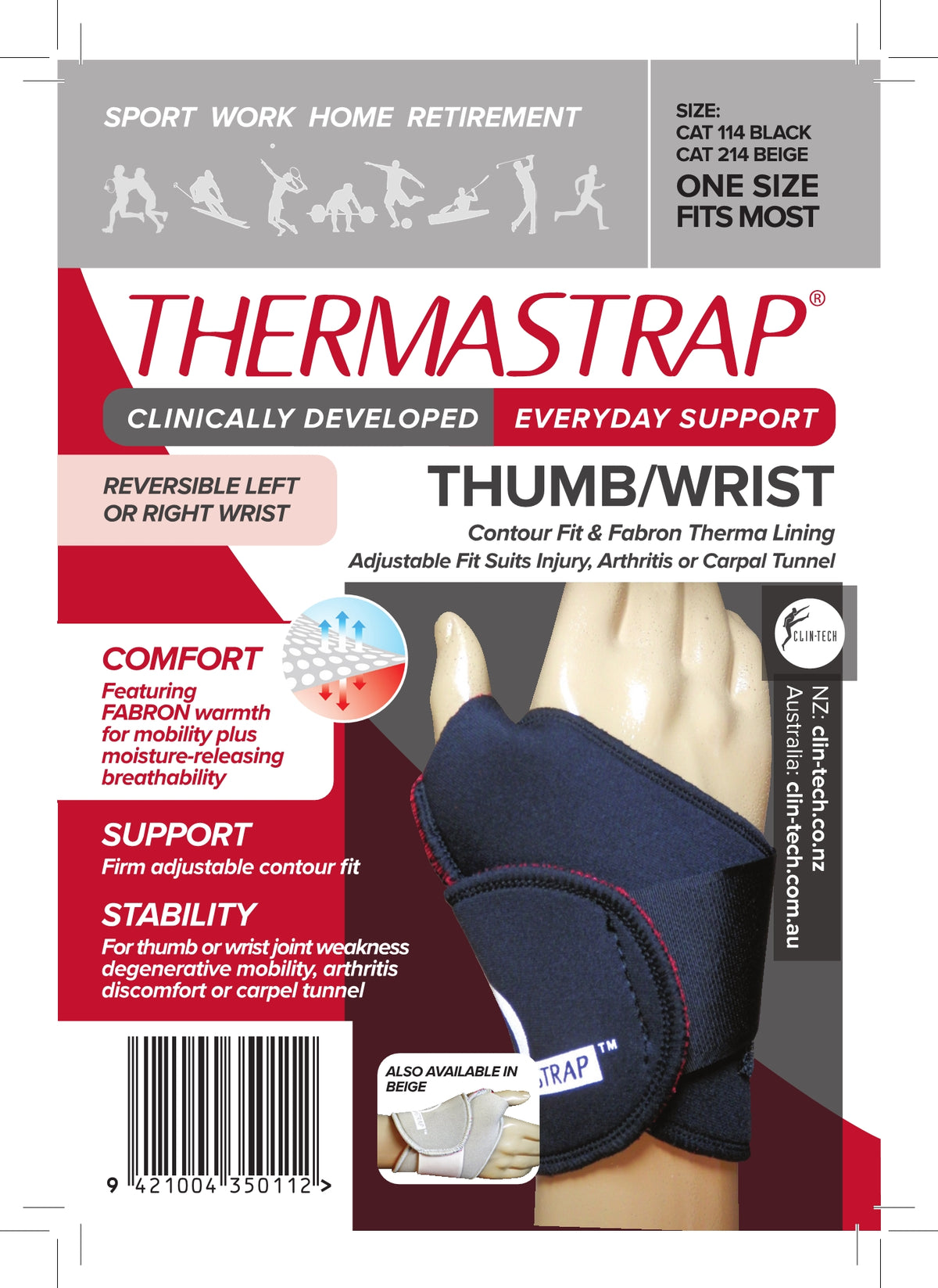 Thermastrap Thumb/Wrist Support