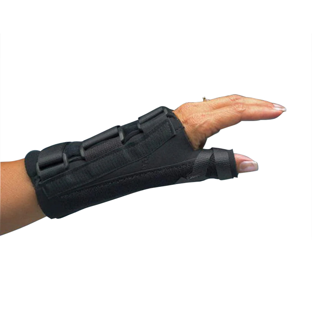 Comfort Cool D-Ring Thumb & Wrist Splint With Metal Volar Stay