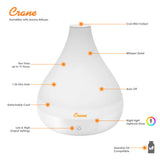 Crane Cool Mist Humidifier White with colour changing light