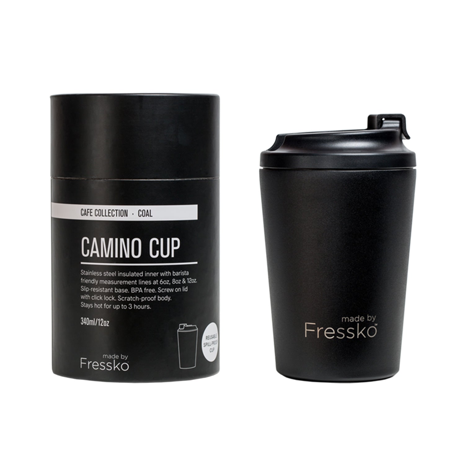Fressko Camino Reusable Cup Coal 340ml