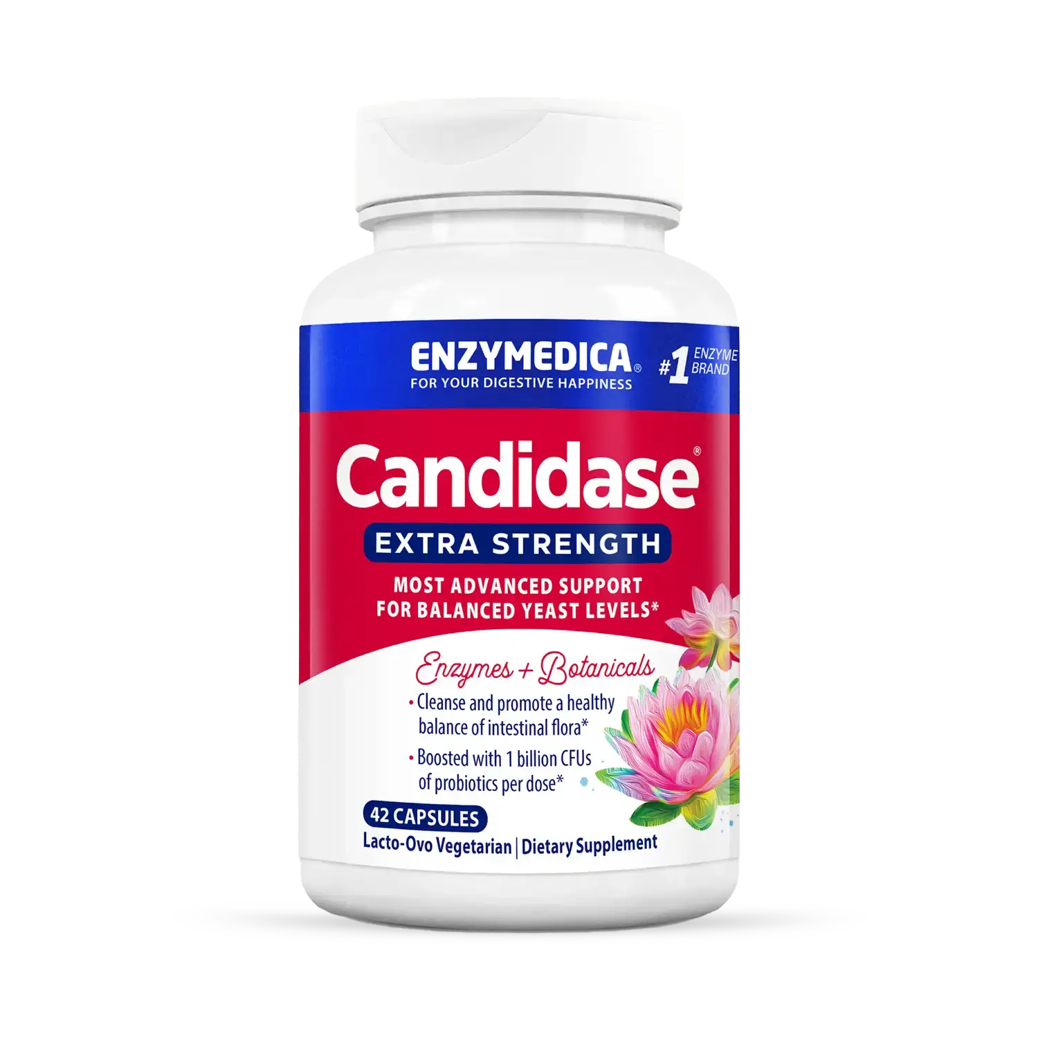 Enzymedica Candidase Extra Strength 42 Veggie Caps
