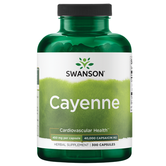 Swanson Cayenne 40,000 Capsaicin 300 Capsules