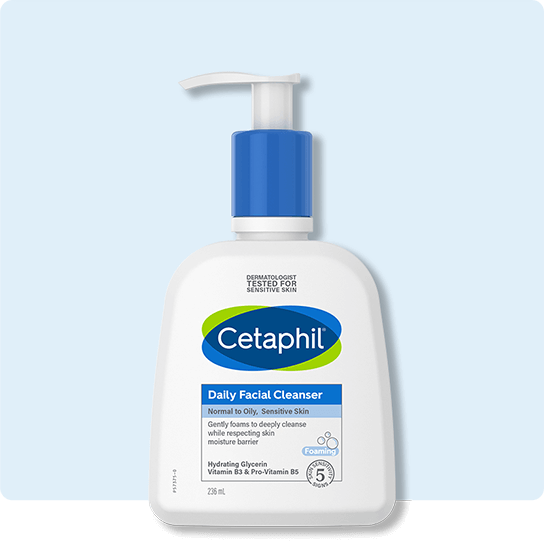 Cetaphil Daily Facial Cleanser 236ml deeply cleanse,Facial Cleanse,Facial Cleanser.,Gently foams to deeply cleanse,issues,Oily Skin Foam cleanser