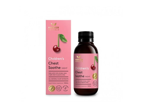 Harker Herbals Childrens Chest Soothe NIGHT Liquid 150ml Sweet Cherry