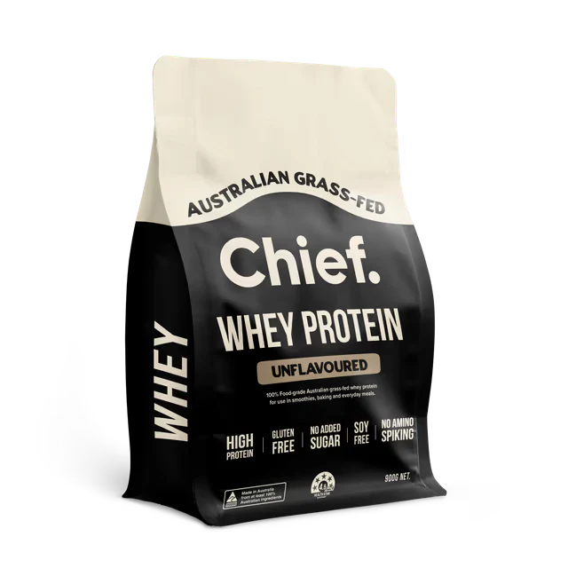 CHIEF GRASS-FED WHEY PROTEIN POWDER (30 serves) 900 gm