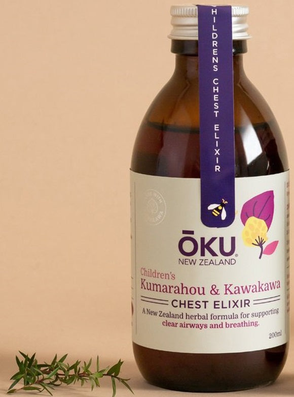 Children's Chest Elixir - Kūmarahou and Kawakawa