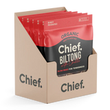 Chief Organic Grass-fed Biltong 90g (Min Order 6 Units)