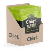 Chief Organic Grass-fed Biltong 30g (Min Order 12 Bars)