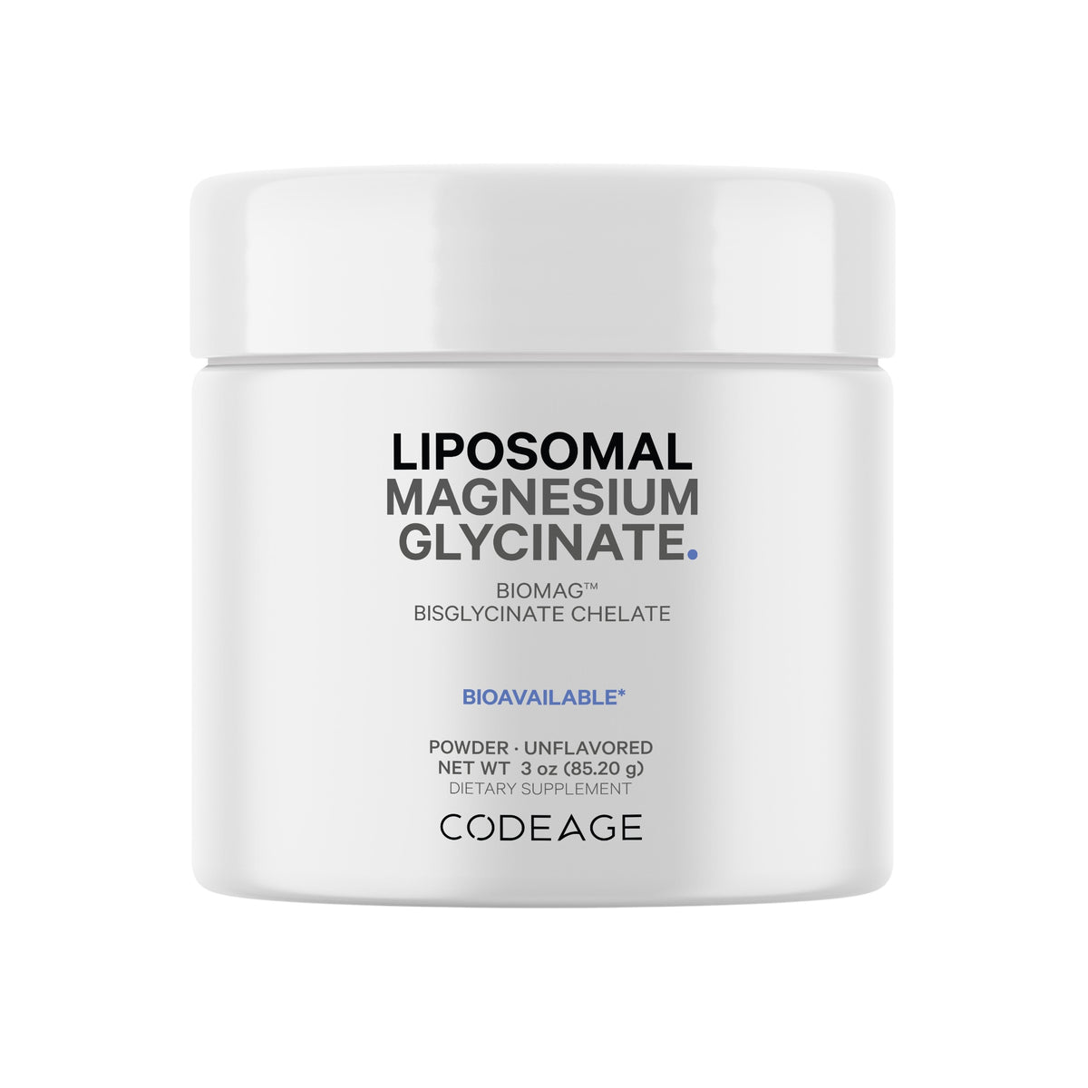 Codeage Liposomal Magnesium Glycinate Powder 85g