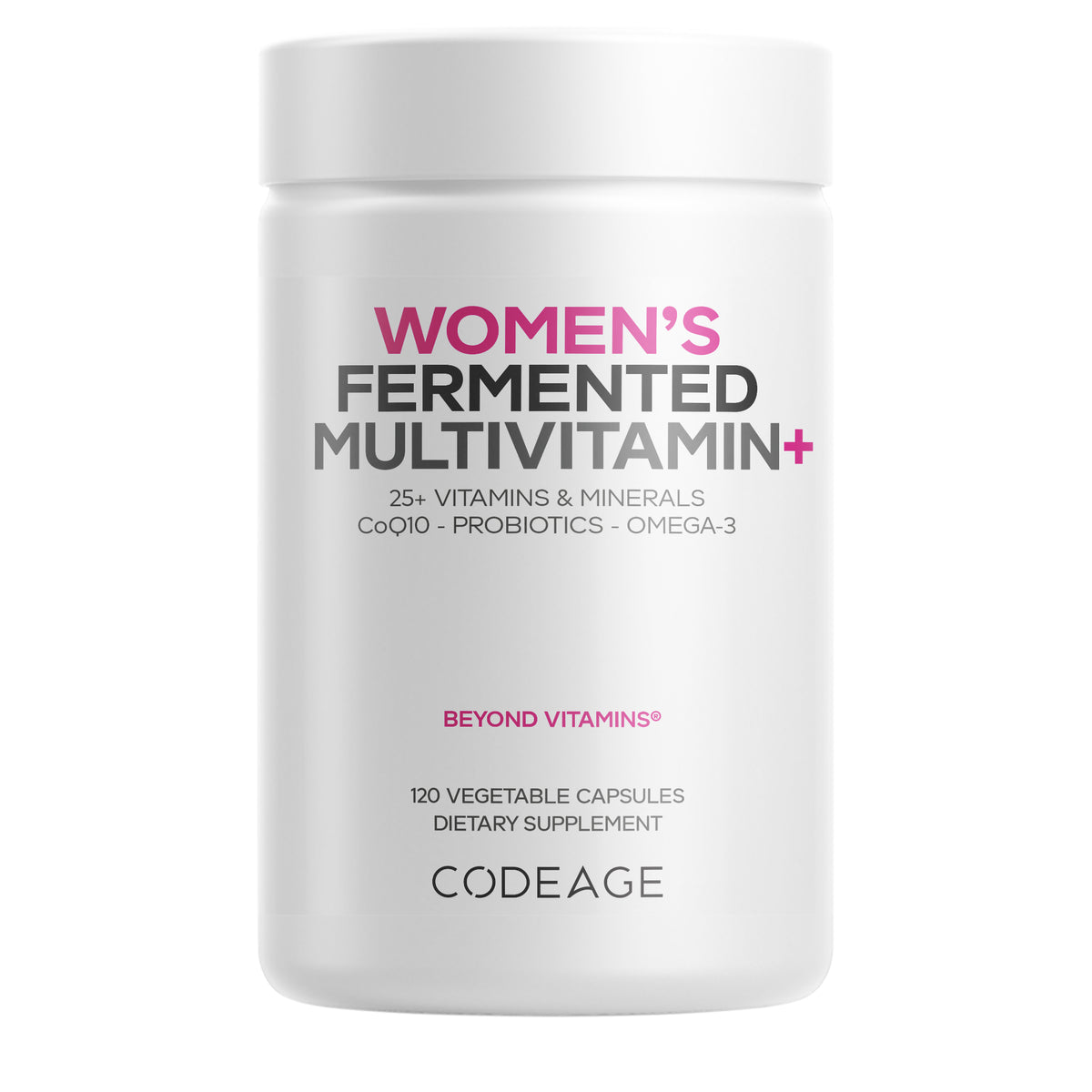 Codeage Women's Fermented Multivitamin+ 120 Capsules