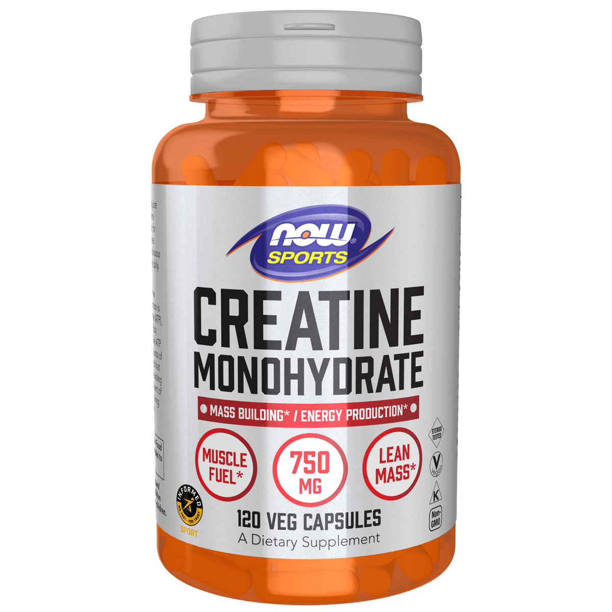 Now Creatine Monohydrate 750mg 120VC bone,boost energy production,cardiovascular health,Cellular Energy Production,Chlorophyll,cholesterol,cholesterol levels,Creatine,Creatine Monohydrate,detox,detox heavy metals,Detoxification,Detoxification Digestion,De