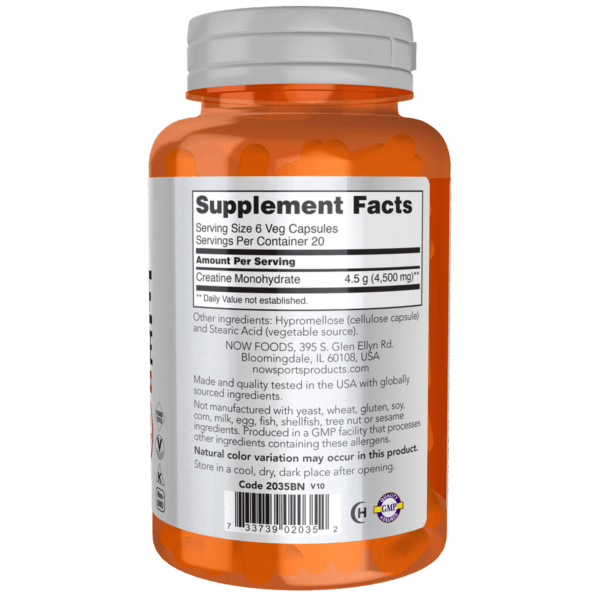 Now Creatine Monohydrate 750mg 120VC bone,boost energy production,cardiovascular health,Cellular Energy Production,Chlorophyll,cholesterol,cholesterol levels,Creatine,Creatine Monohydrate,detox,detox heavy metals,Detoxification,Detoxification Digestion,De